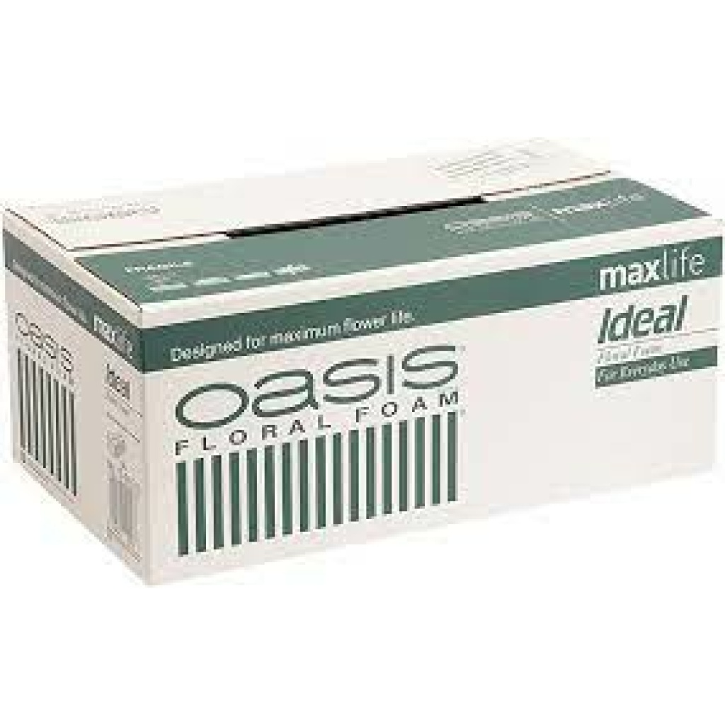 FLOWERBOX Oasis Base In Spugna Per Composizioni Funerarie - 51x46x5 Cm, Fondo Impermeabile